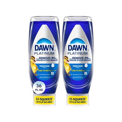 Dawn Platinum EZ-Squeeze Dish Soap, Dishwashing Liquid, Fresh Rain, 2x18oz Bundle ProductsLogo