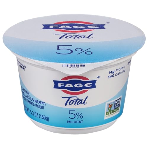 FAGE Total Greek Yogurt, 5% Whole Milk, Plain, 5.3 oz ProductsLogo