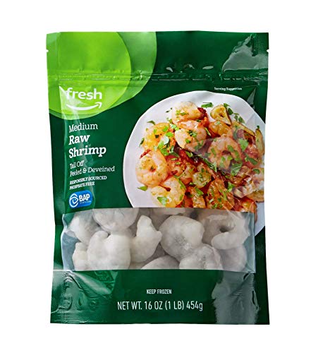 Amazon Grocery, Medium Raw Shrimp, 16 Oz (Previously Fresh Brand, Packaging May Vary) ProductsLogo