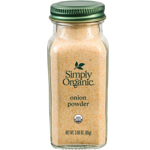 Simply Organic White Onion Powder, 3-Ounce Jar, Organic US Grown Onions, Real Onion Taste Without The Tears, Kosher, Non GMO ProductsLogo