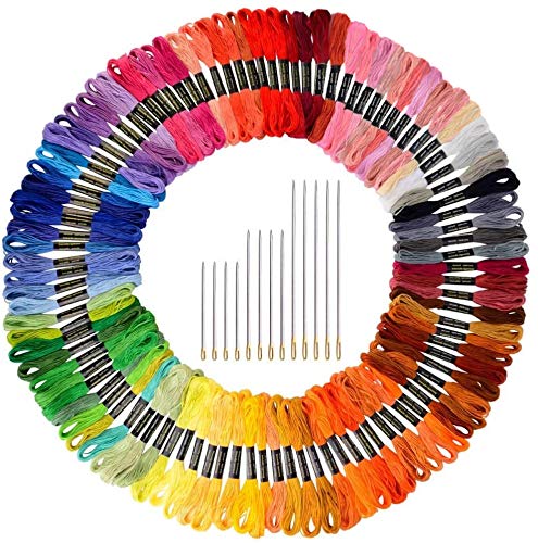 Paxcoo 124 Skeins Embroidery Floss Cross Stitch Thread with Needles ProductsLogo