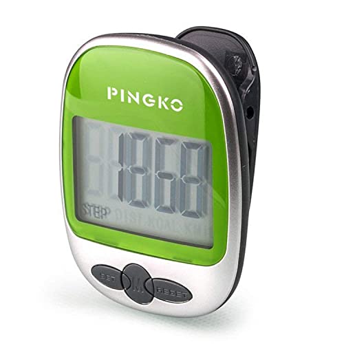 PINGKO Outdoor Multi-Function Portable Sport Pedometer Step/Distance/Calories Counter - Green ProductsLogo