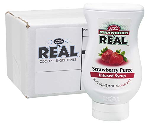 Strawberry Reàl, Strawberry Puree Infused Syrup, 16.9 FL OZ Squeezable Bottle (Pack of 1) ProductsLogo