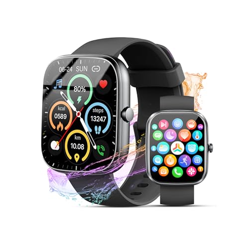 Smart Watch for Men Women (Answer/Make Call), 2025 New 1.91" HD SmartWatch, Fitness Watch with 120+ Sport Modes, IP68 Waterproof, Heart Rate/Sleep Monitor, Pedometer, Activity Tracker for Android iOS ProductsLogo