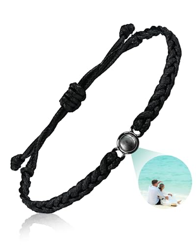 SUPHELPU Custom Bracelets with Picture Inside, Personalized Gifts for Men Women, Picture Bracelet Personalized Photo, Women's Identification Bracelets ProductsLogo