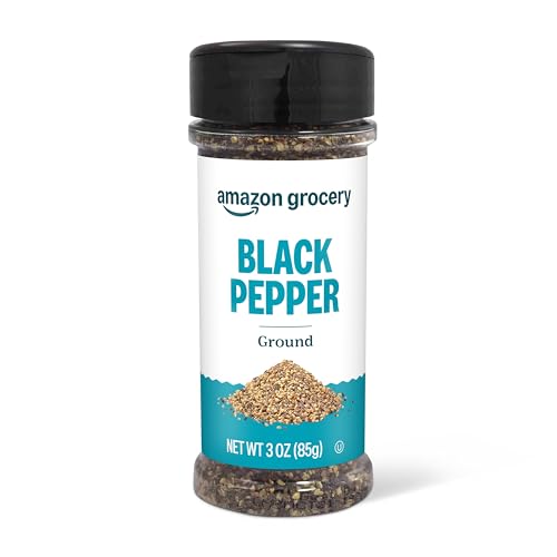 Amazon Grocery, Ground Black Pepper, 3 Oz (Previously Happy Belly, Packaging May Vary) ProductsLogo