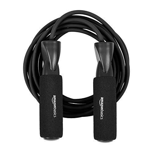 Amazon Basics Jump Rope, 118 Inches, Black ProductsLogo