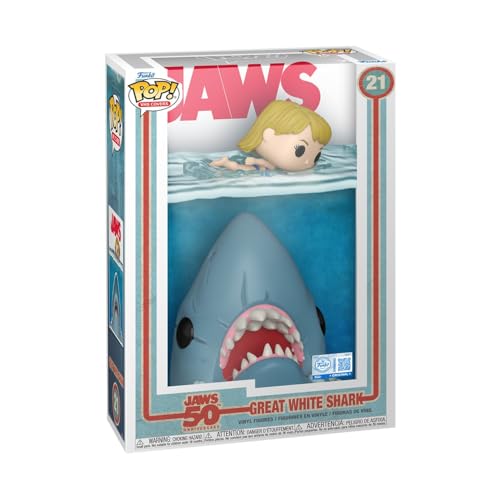 Funko Pop! Comic Cover: Jaws - Shark - Amazon Exclusive - Collectable Vinyl Figure - Gift Idea - Official Merchandise - Toys for Kids & Adults - Movies Fans - Model Figure for Collectors and Display ProductsLogo