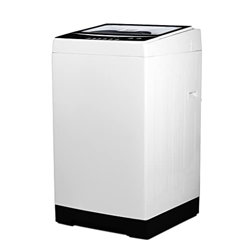 BLACK+DECKER 3.0 Cu. Ft. Portable Washer, 26.5 lb. Capacity Washing Machine, 6 Cycles, Quick Connect Sink Adapter and Drain Hose Included, Transparent Lid & LED Display, BPW30MW, White ProductsLogo