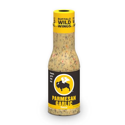 Buffalo Wild Wings Parmesan Garlic Sauce, 12 fl. oz., Perfect Dipping Sauce, Chicken Marinade, Chicken Parmesan Topping and Wing Seasoning, Made with Italian Herbs ProductsLogo