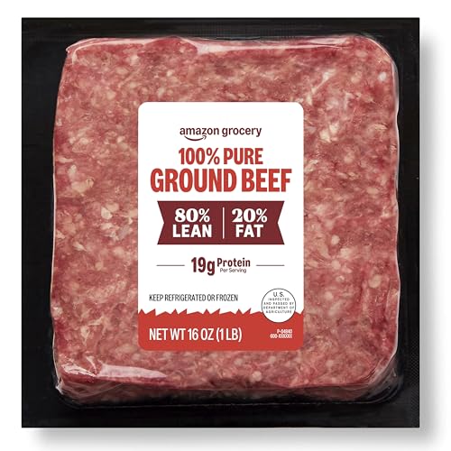 Amazon Grocery, Ground Beef, 80% Lean/20% Fat, 1 lb (Previously Fresh Brand, Packaging May Vary) ProductsLogo