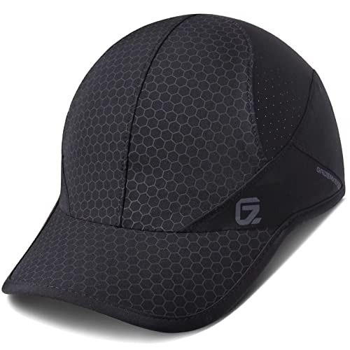 Sport Cap,Soft Brim Lightweight Running Hat Breathable Baseball Cap Quick Dry Sport Caps Cooling Portable Sun Hats for Men and Woman Performance Cloth Workouts and Outdoor Activities Black ProductsLogo