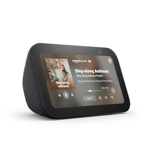 Amazon Echo Show 5, Smart display with 2x the bass and clearer sound, Charcoal ProductsLogo