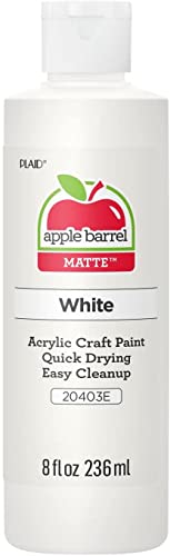 Apple Barrel Acrylic Paint in Assorted Colors (8 Ounce), 20403 White ProductsLogo