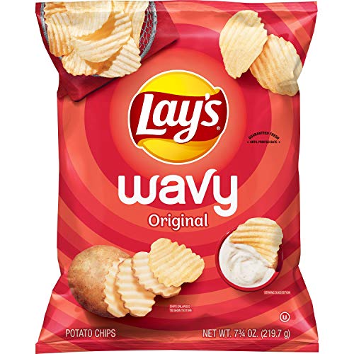 Lay's Wavy Potato Chips Original Flavor, 7.75 Oz ProductsLogo