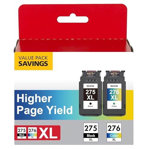 PG-275 XL/CL-276 XL Value Pack Replacement for Cannon Ink 275 276 for Canon 275 and 276 Ink Cartridges Compatible to PIXMA TR4720 TS3522 TR4700 TS3722 TS3500 TS3520 TS3720 TR4722 (2 Pack) ProductsLogo