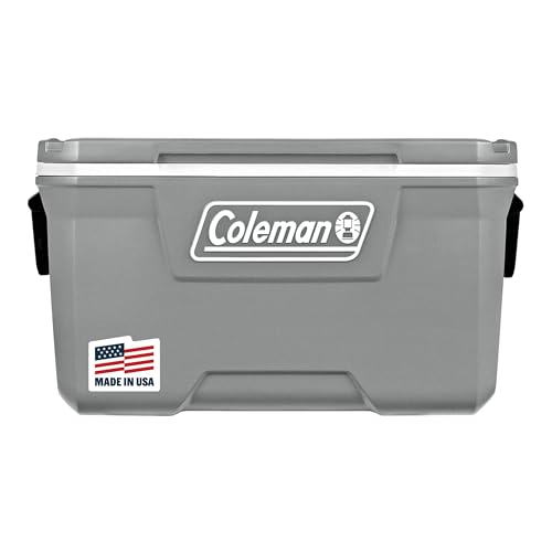 Coleman Classic Series Insulated Portable Cooler, Leak-Resistant Outdoor Hard Cooler Keeps Ice up to 5 Days, 52/70/120/150 Quart ProductsLogo