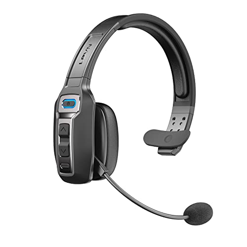 LEVN Bluetooth Headset with Microphone, Trucker Bluetooth Headset with AI Noise Cancelling & Mute Button, Wireless On-Ear Headphones 60 Hrs Working Time, for Trucker Home Office Remote Work Zoom ProductsLogo