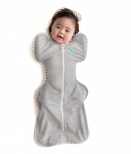 Love to Dream Swaddle UP, Baby Sleep Sack, Self-Soothing Swaddles for Newborns, Improves Sleep, Snug Fit Helps Calm Startle Reflex, New Born Essentials for Baby, Small 8-13lbs, Gray ProductsLogo