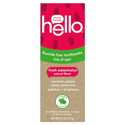 hello Fresh Watermelon Fluoride Free Kids Toothpaste, 4.2 Oz Tube ProductsLogo