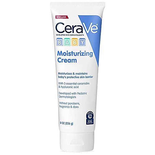 CeraVe Baby Cream, Gentle Moisturizing Cream with Ceramides, Fragrance, Paraben, Dye & Phthalates Free, Rich & Non-Greasy Feel, Gentle Baby Skin Care, 8 Ounce ProductsLogo