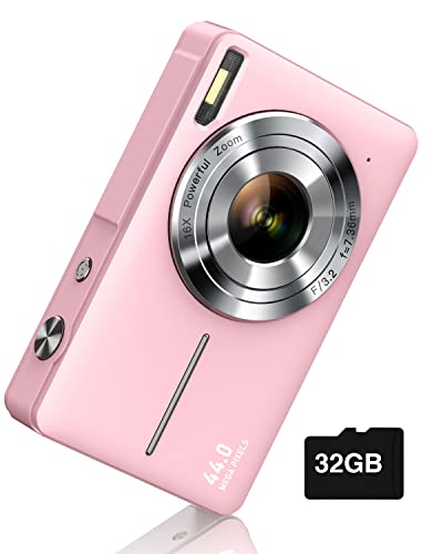 Digital Camera, FHD 1080P Digital Point and Shoot Camera with 16X Zoom Anti Shake, Compact Small Camera for Boys Girls Kids ProductsLogo