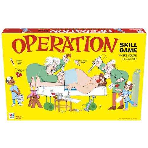 Operation Electronic Board Game, Family Games for Kids Ages 6+, Kids Board Games for 1+ Players, Funny Games for Kids, Kids Gifts (Amazon Exclusive) ProductsLogo