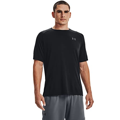 Under Armour Men's Tech 2.0 Short-Sleeve T-Shirt , Black (001)/Graphite, Medium ProductsLogo