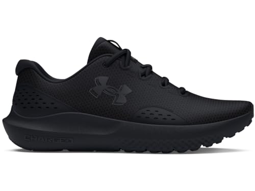 Under Armour Men's Charged Surge 4, (002) Black/Black/Black, 11, US ProductsLogo