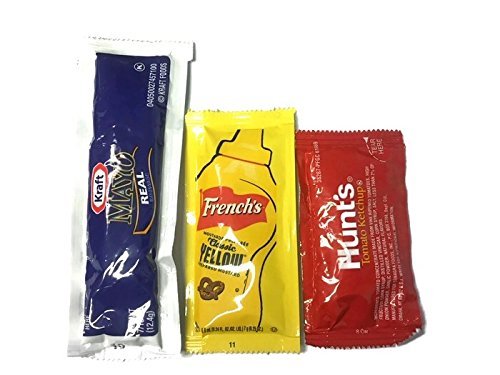 Mayo, Ketchup, & Mustard On-the-go Condiment Combo - 25 Packets of Each ProductsLogo