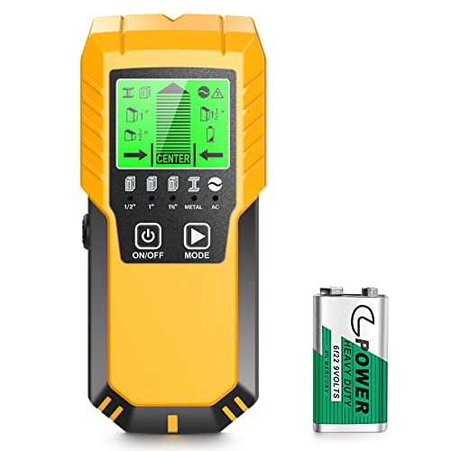 Stud Finder Wall Scanner Detector - 5 in 1 Electronic Wall Wood Metal Stud Locator Edge Center Sensor Beam for Live AC Wire Pipe Metal Lumber Joist Drywall Framing Detection ProductsLogo