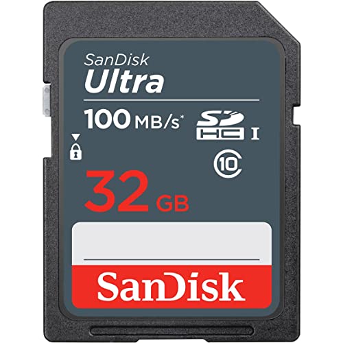32GB Ultra 100MBs Sandisk SDHC Memory Card ProductsLogo