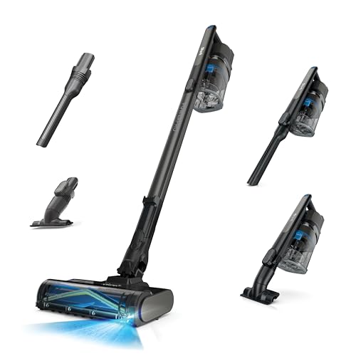 Shark PowerPro Reveal Plus Cordless Vacuum, FloorDetect & Dirt-Reveal Technology, HEPA Filter, Carpet & Hard Floor, Rechargeable, Charcoal, IZ376H ProductsLogo