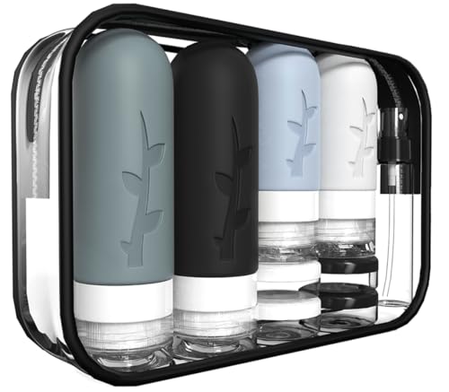 18pack Travel Bottles for Toiletries,TSA Approved Silicone Travel Containers for Toiletries,Leak Proof Refillable Liqus Shampoo And Conditioner travel Essentials toiletry Bottles ProductsLogo