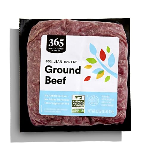 365 By Whole Foods Market, Ground Beef, 90% Lean/10% Fat, Step 1, 16 Ounce ProductsLogo