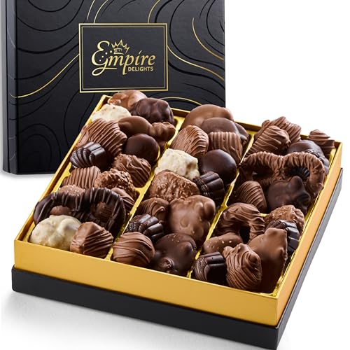Assorted Gourmet Chocolate Gift Box - Food Gift Basket for Women and Man - Birthday, Thank You, Present Idea for Him and Her, Holiday Gifts Baskets by Empire Delights ProductsLogo
