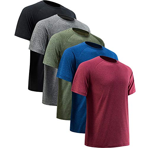 MCPORO Workout Shirts for Men Short Sleeve Quick Dry Athletic Gym Active T Shirt Moisture Wicking ProductsLogo