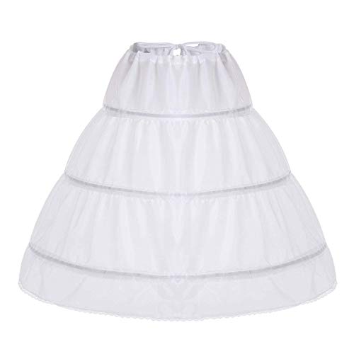 Papoopy Girls Petticoat Underskirt with 3 Hoops Full Slip Crinoline Skirt (5-7 Years) ProductsLogo