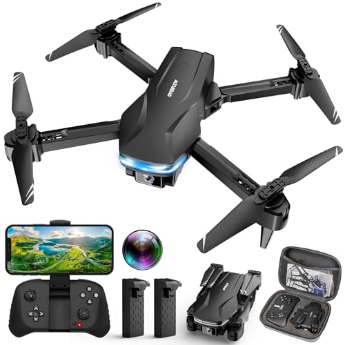 Drone with Camera 1080P HD FPV Foldable Drone for Beginners and Kids, Quadcopter with Voice Gesture Control with Carrying Case, One Key Take Off/Land, Optical Flow Positioning, 360° Flip, Waypoint Fly ProductsLogo