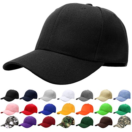 Falari Baseball Cap Adjustable Size for Running Workouts and Outdoor Activities All Seasons (1pc Black) ProductsLogo