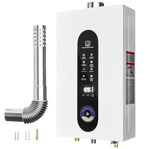 Tankless Water Heater Propane Gas, 14L Instant Hot Water Heater with Fahrenheit Digital Display, Indoor Installation Up to 3.7GPM, 95540BTU ProductsLogo