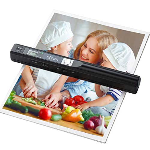 Hczrc Portable Scanner, Photo Scanner for A4 Documents, Handheld Scanner for Business, Photo, Picture, Receipts, Books, JPG/PDF Format Selection, UP to 900 DPI, with 16G SD Car ProductsLogo