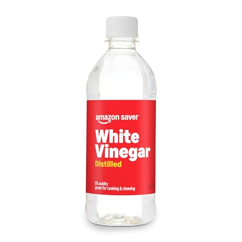 Amazon Saver, Distilled White Vinegar, Great for Cooking and Cleaning, 16 Fl Oz (Previously Happy Belly, Packaging May Vary) ProductsLogo