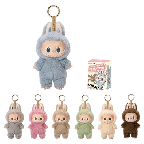 POP MART The Monsters - Tasty Macarons Vinyl Face Blind Box, Random Design Action Figures Collectible Toys Home Decorations, Single Box ProductsLogo