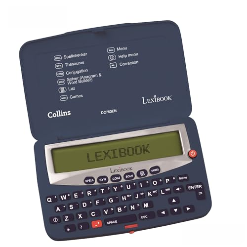 LEXiBOOK - Collins Electronic Pocket Spellchecker with Battery, Blue/White, DC753EN ProductsLogo