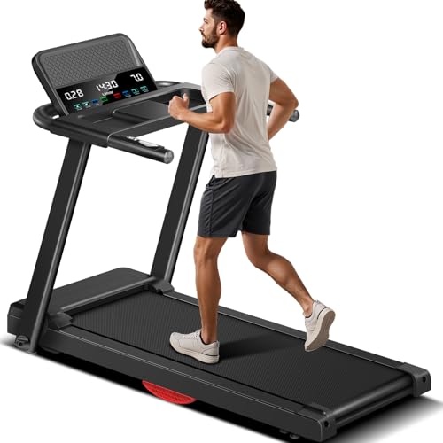 LONTEK Treadmills for Home, 3.0HP Quiet Brushless Folding Treadmill with Heart Rate Sensor, Silicone Damping System, 300lbs Weight Capacity, Holder for Cup&Phone ProductsLogo