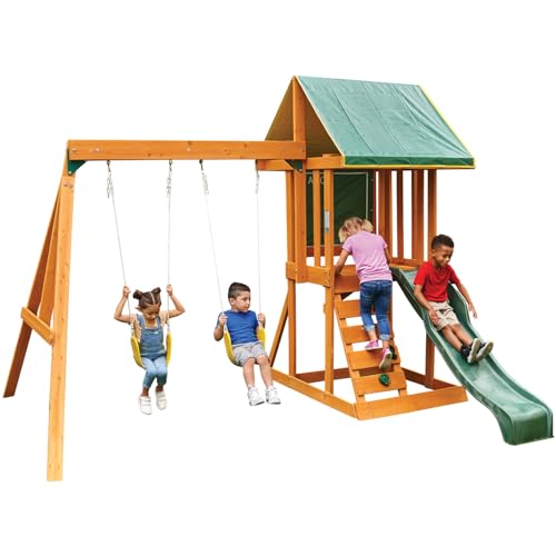 KidKraft Appleton Wooden Swing Set, (Amazon Exclusive) ProductsLogo