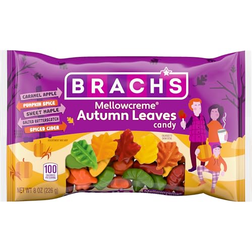 Brach’s Mellowcreme Autumn Leaves Candy, Halloween Candy, 8 oz Bag ProductsLogo