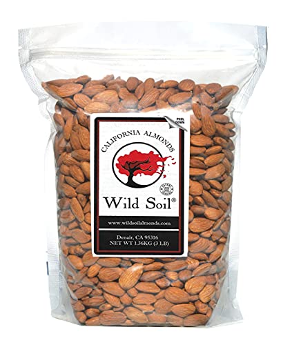 Wild Soil Terra Preta Almonds – Higher Protein and Higher Vitamin E Than Other Almonds, Beyond Organic: Eco Farmed with Proprietary Root Technology, Raw ProductsLogo