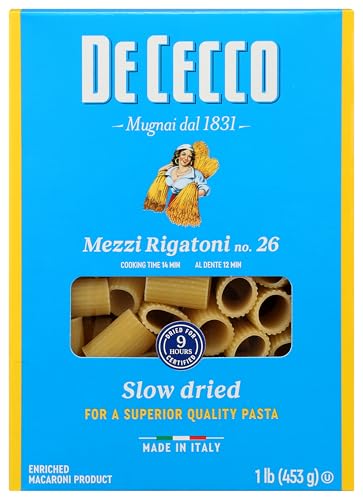 De Cecco Pasta Mezzi Rigatoni, 16 OZ ProductsLogo